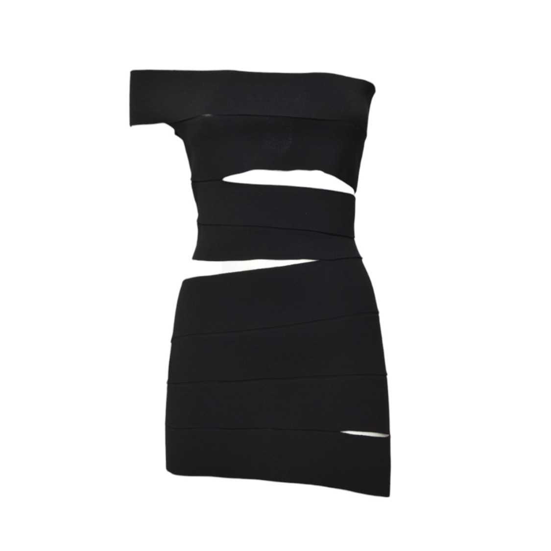 オールインワン・サロペット Dsquared2 Black Stretch Knit Bandage Dress