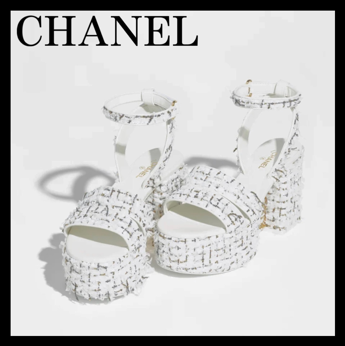 《上品なツイード素材に惹かれる♪》25S限定★CHANEL サンダル