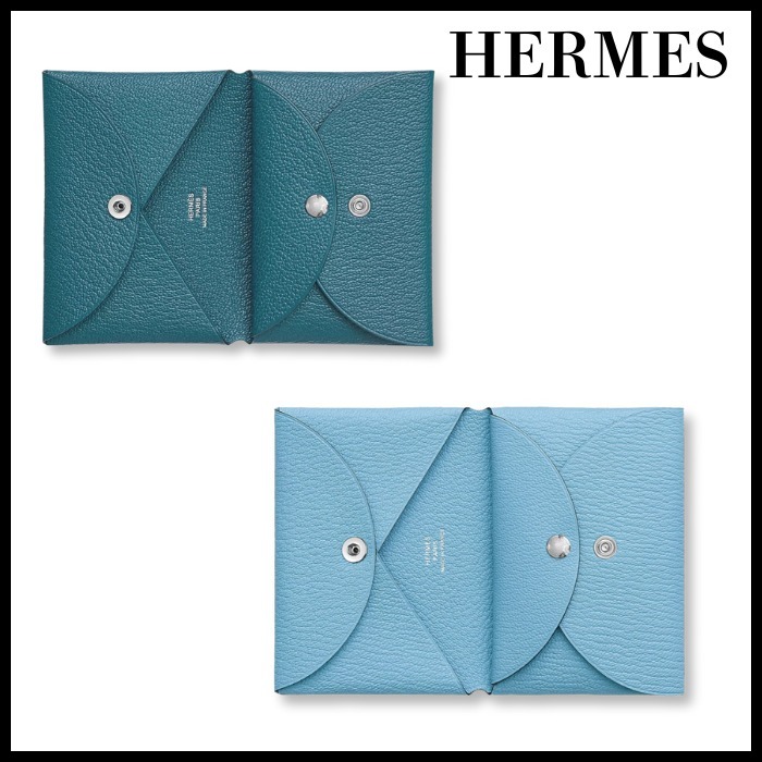 希少【HERMES】Calvi Duo Compact card holder カードケース