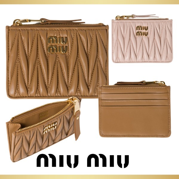 【MIUMIU】ミュウミュウ マテラッセレザーカードケース 国内即発