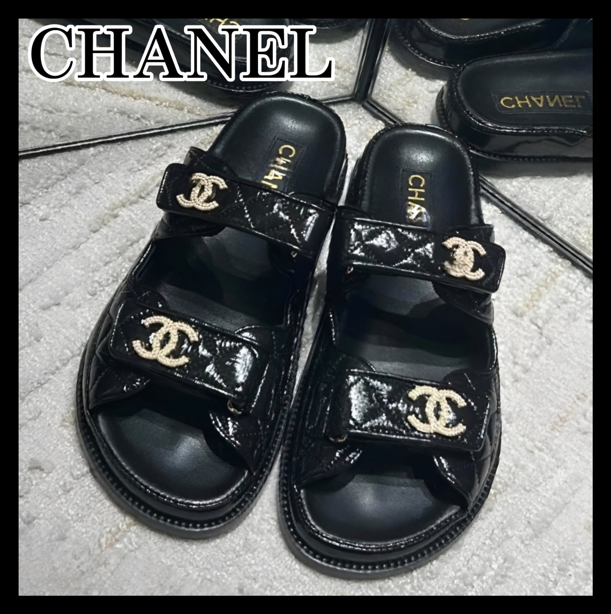 《コーデにちょっとした高級感を♪》25S限定★CHANEL サンダル
