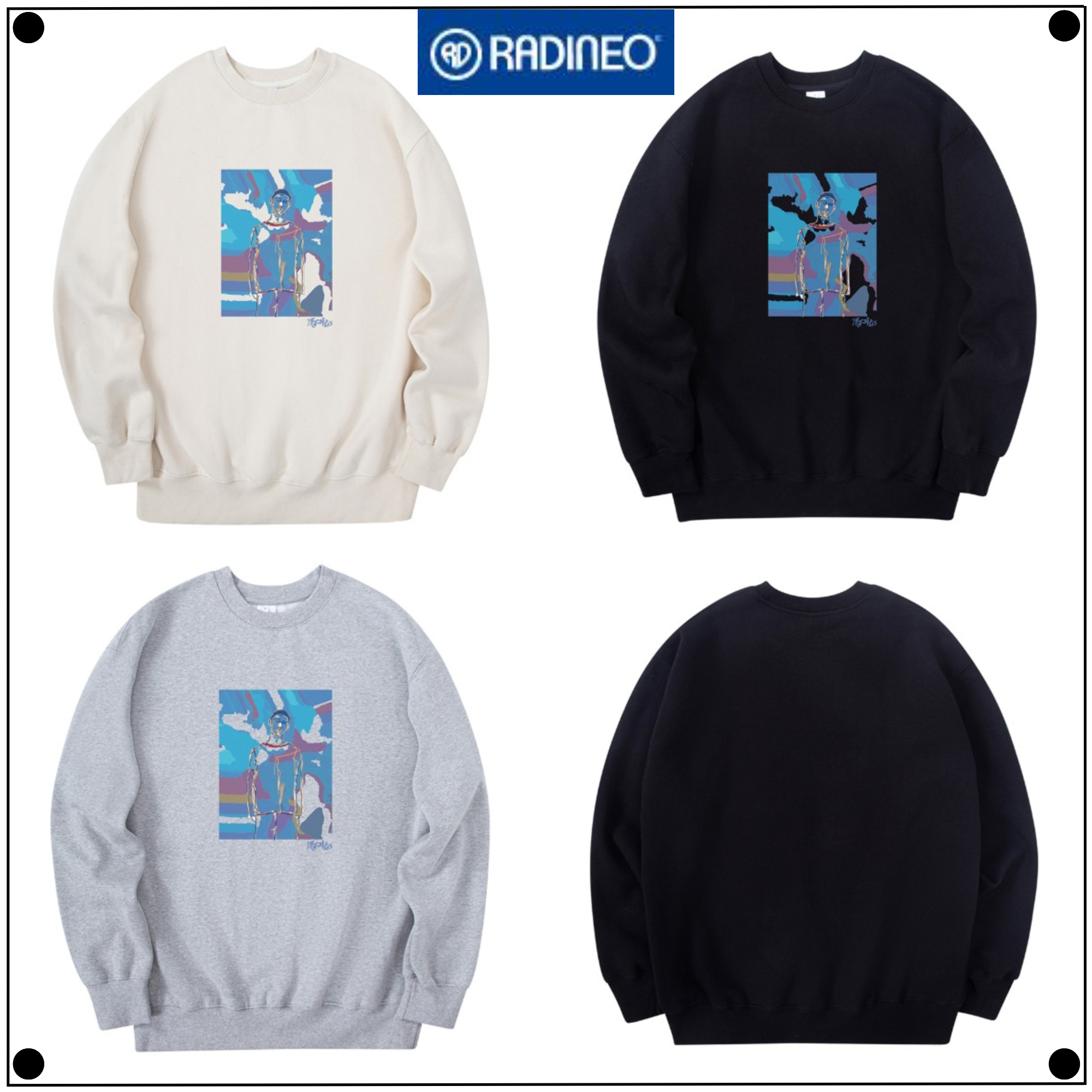 日本未入荷RADINEOのSteel Sweatshirt 全3色