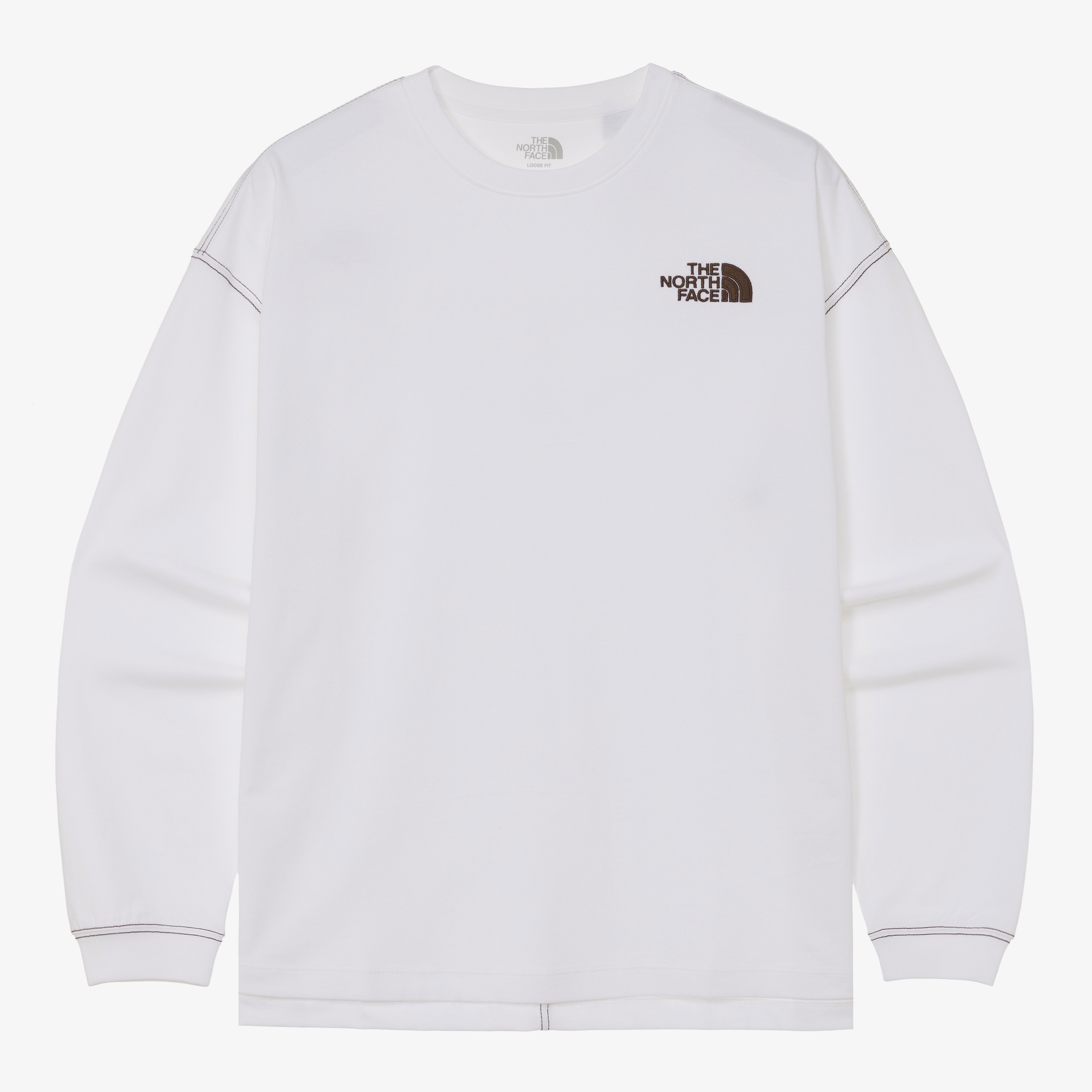 Tシャツ・カットソー [The North Face] ESSENTIAL L/S R/TEE - WHITE