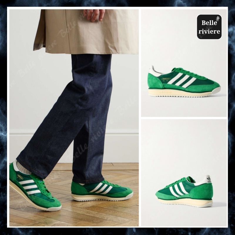 24AW new/adidas SL72RSレザースニーカー Sneakers Green