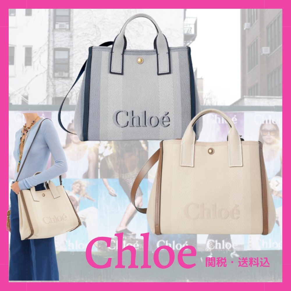 新作☆【CHLOE】キャンバス製 Carryトートバッグ