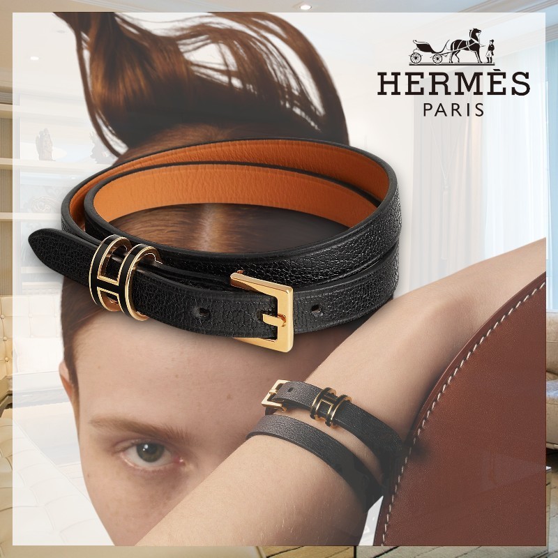 【クール】HERMES《ポップ H》ドゥブルトゥール ブレスレット