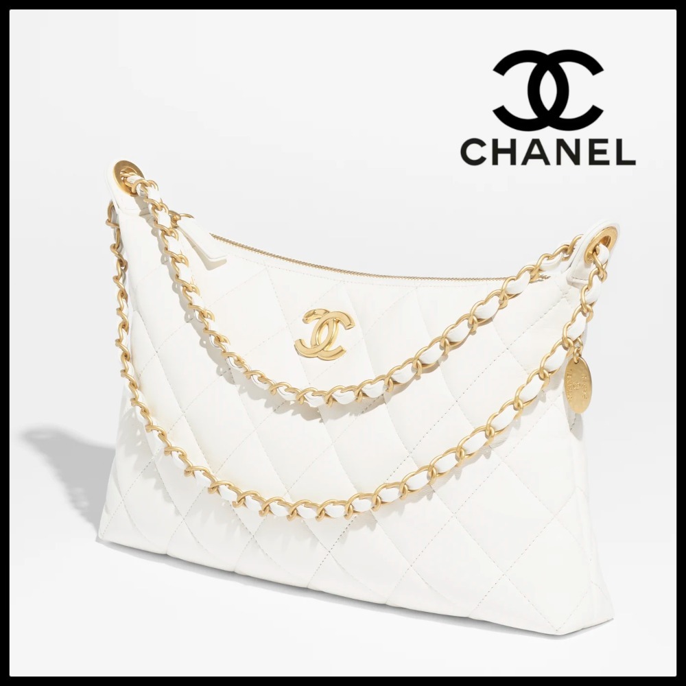 【サイズ感が丁度いい♪】 CHANEL 25ss ラージ ホーボーバッグ