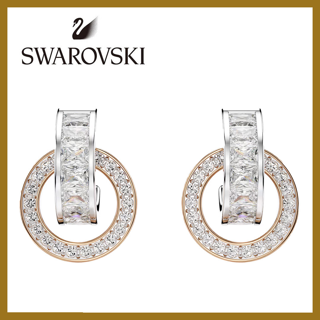 光を受けて美しく煌めく◎*SWAROVSKI* Connexus ドロップピアス