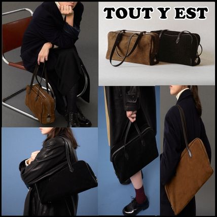 ★TOUT Y EST★SAC LOQUET★スエードバッグ★デイリーコーデ★