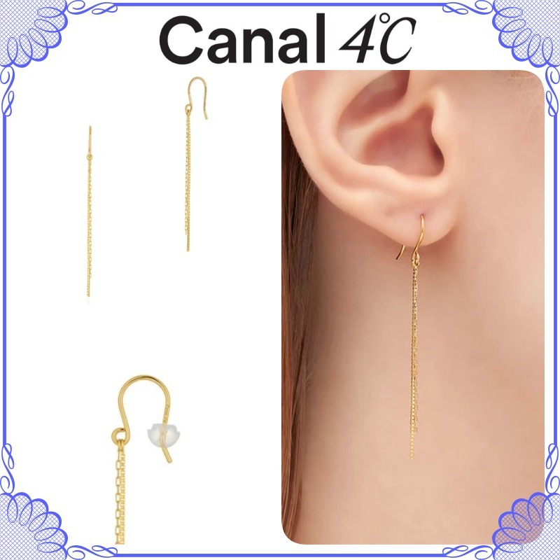 大人気!! Canal 4℃ K10 イエローゴールド ピアス