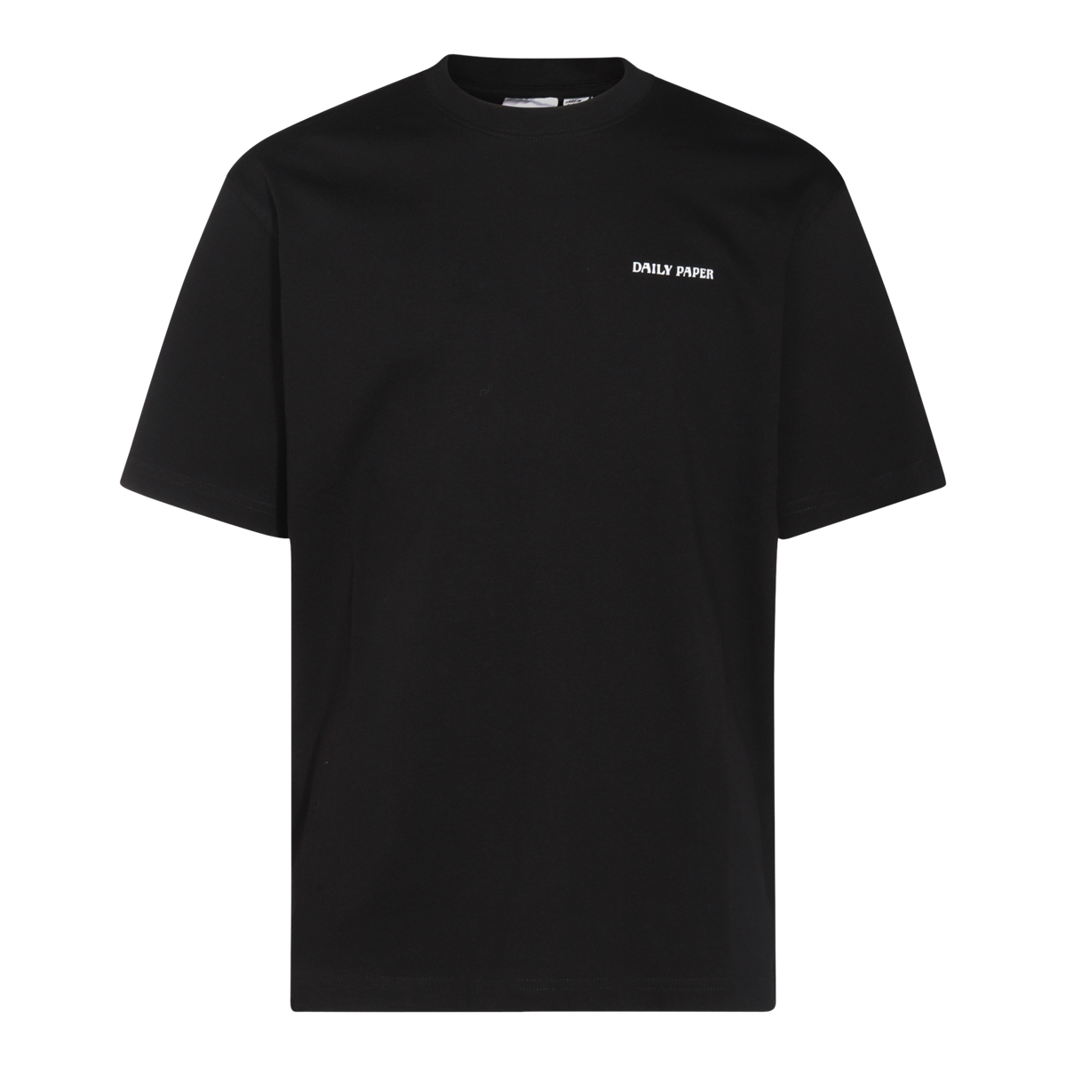 Tシャツ・カットソー DAILY PAPER BLACK COTTON T-SHIRT