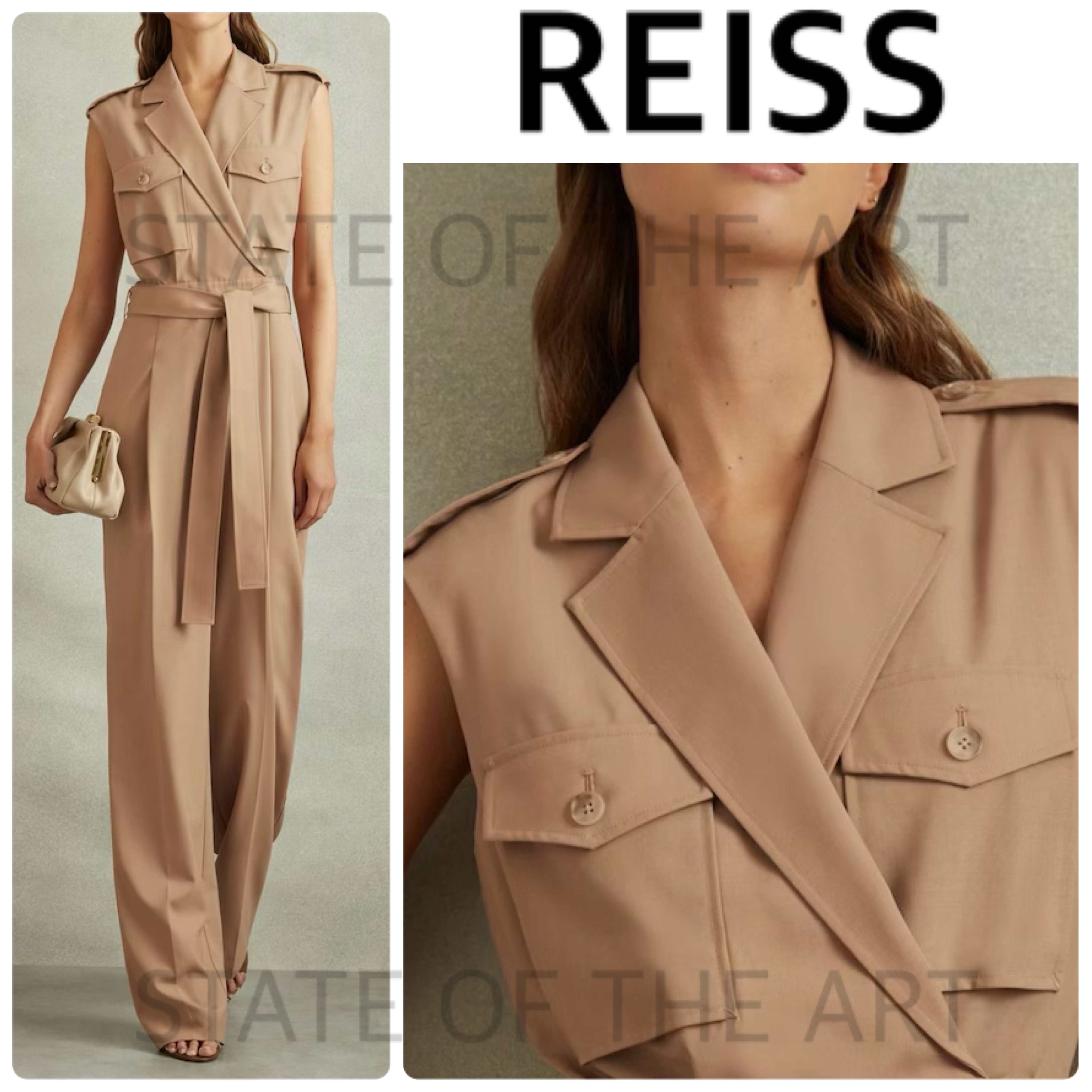 英国発【REISS】Luisa ダブルブレスト ジャンプスーツ