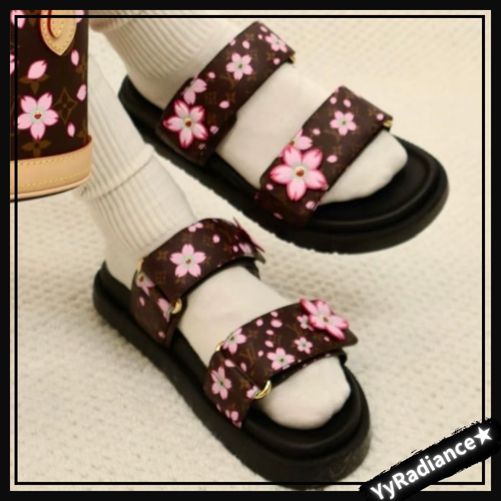 【可愛くカジュアルに♡】Louis Vuitton サンダル