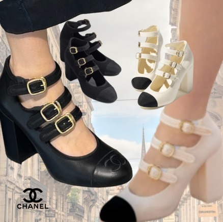 高めヒール☆【CHANEL】25P メリージェーン