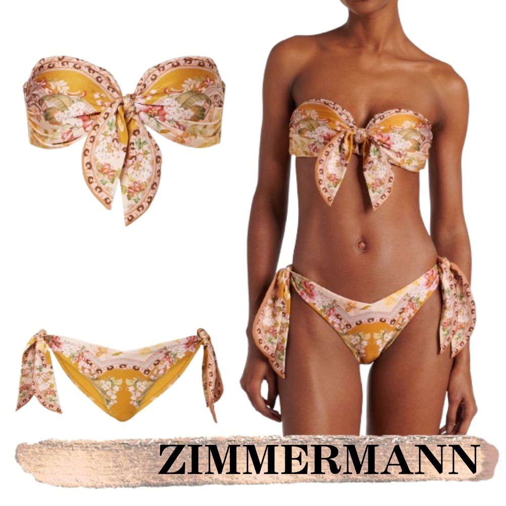 ZIMMERMANN☆関税込☆ワイリー スカーフ タイ フローラル ビキニ