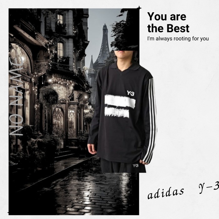 Y-3 ロングスリーブ Tシャツ JN4876 U GFX LOGO LS T
