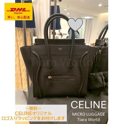 CELINE セリーヌ ラゲージマイクロ ハンドバッグ カーフ