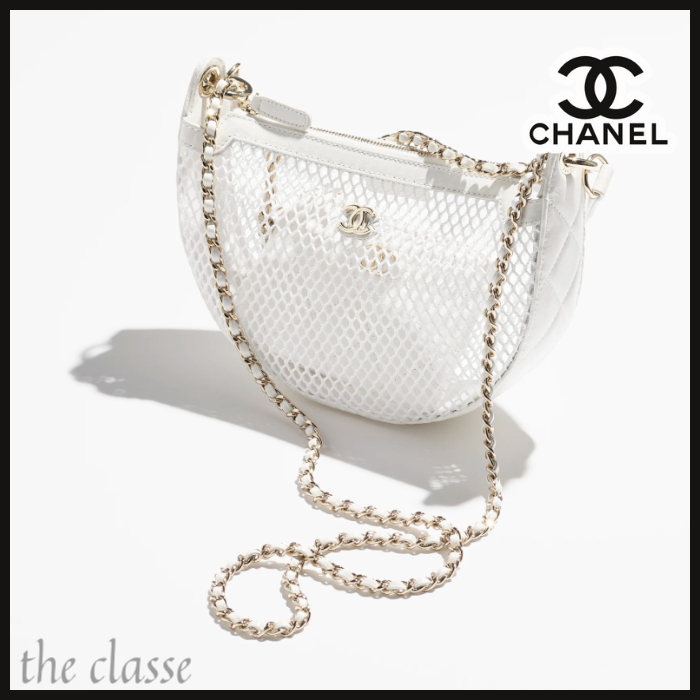 【ミニポーチ付★】涼やかメッシュ♪ CHANEL クラッチバッグ