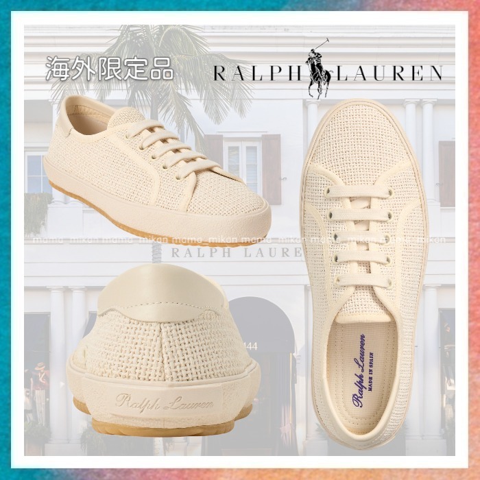 【Ralph Lauren】通気性抜群のコットンメッシュスニーカー
