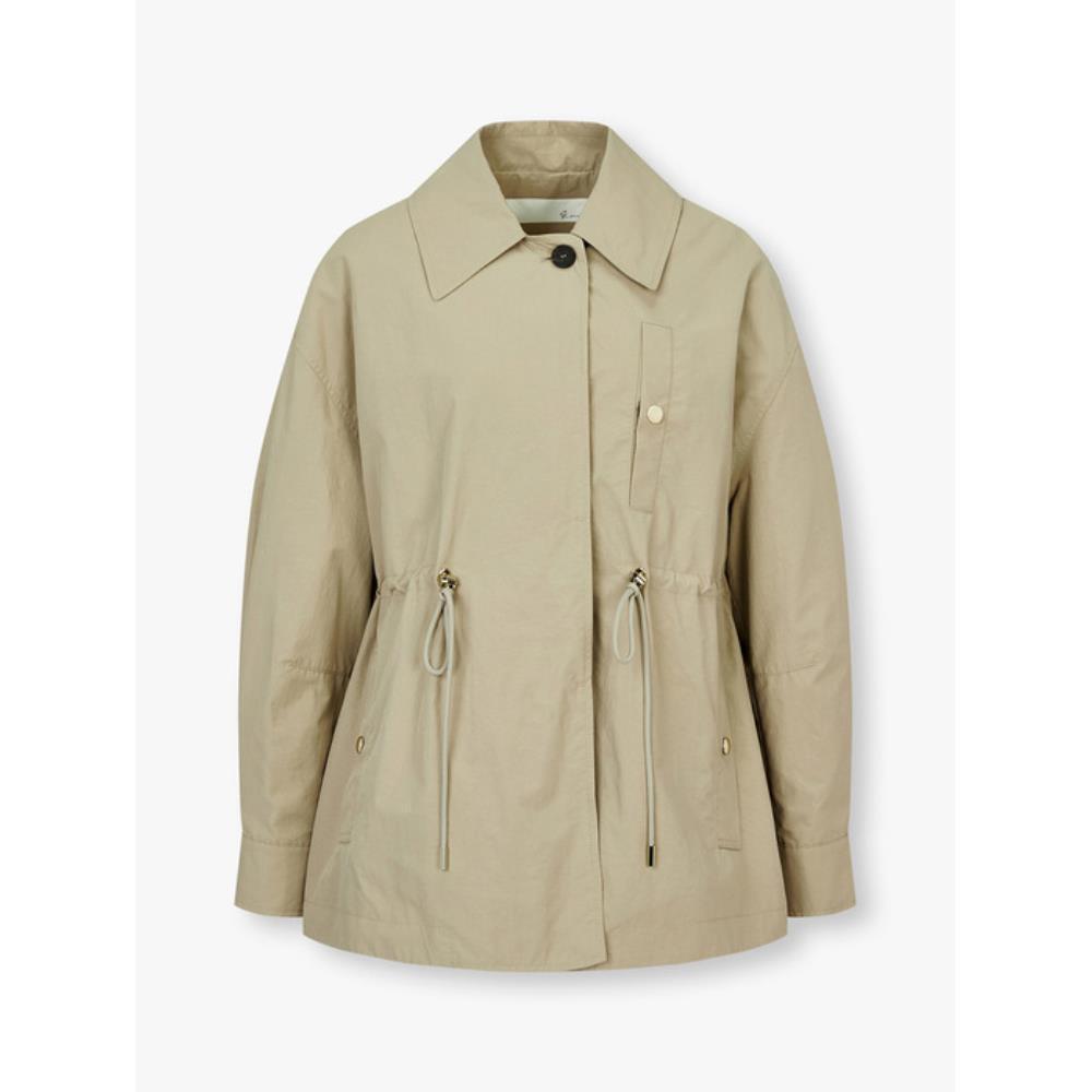★G-CUT★ Waist String Trench Jumper_Light Khaki 7255120101