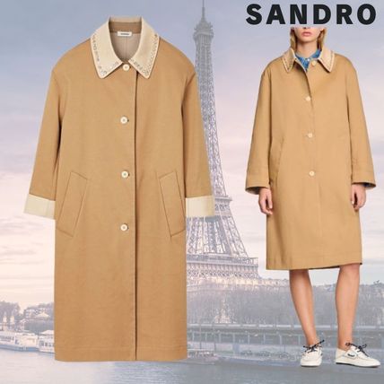M sandro(サンドロ) トレンチコート(レディース) - 海外通販のBUYMA