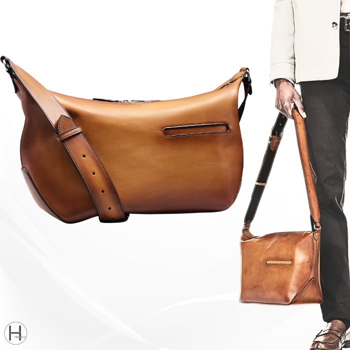 Berluti ソフトレザー メッセンジャーバッグ_Toujours