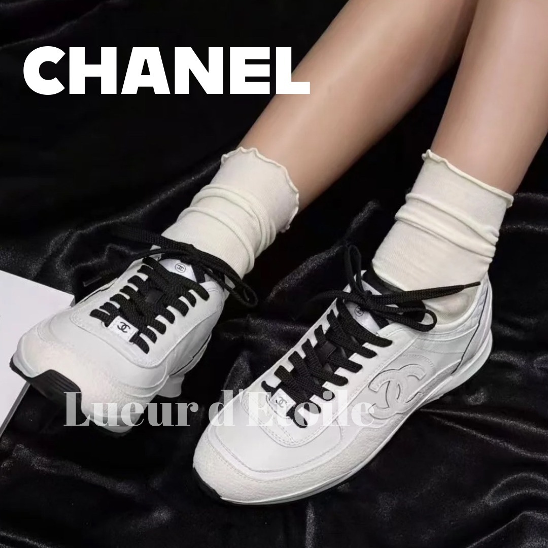 【ロゴがアクセント★】CHANEL スニーカー 25ss