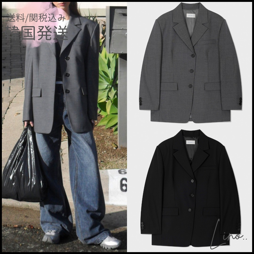 【LOW CLASSIC】関税/送料込み OVERSIZED 3-BUTTON WOOL BLAZER