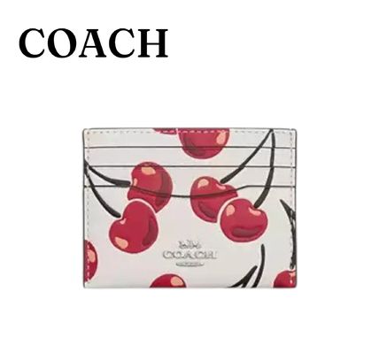 チェリー Coach(コーチ) カードケース・名刺入れ(レディース