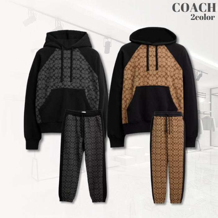 大人気新品  COACH セットアップ フーディー スウェットパンツ シグネチャー トップス