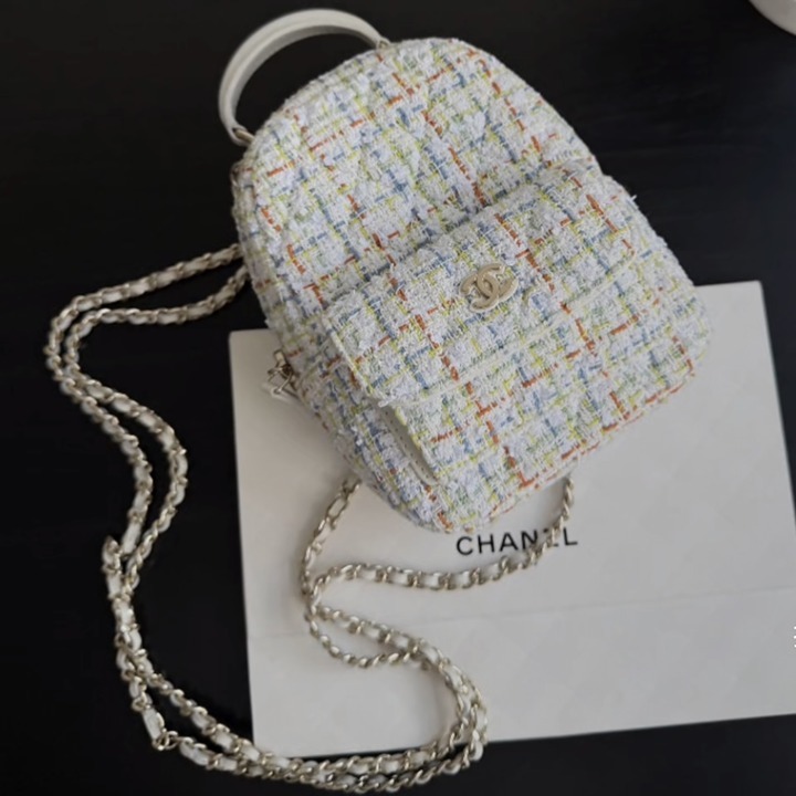 《ツイードが可愛い☆》CHANEL クラシック ミニ バックパック