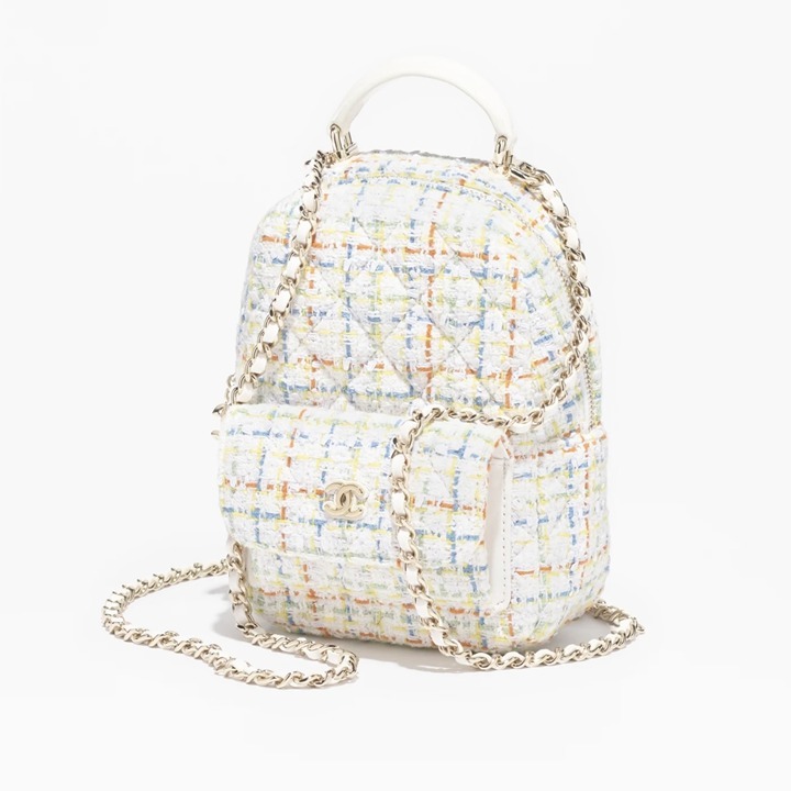 《ツイードが可愛い☆》CHANEL クラシック ミニ バックパック