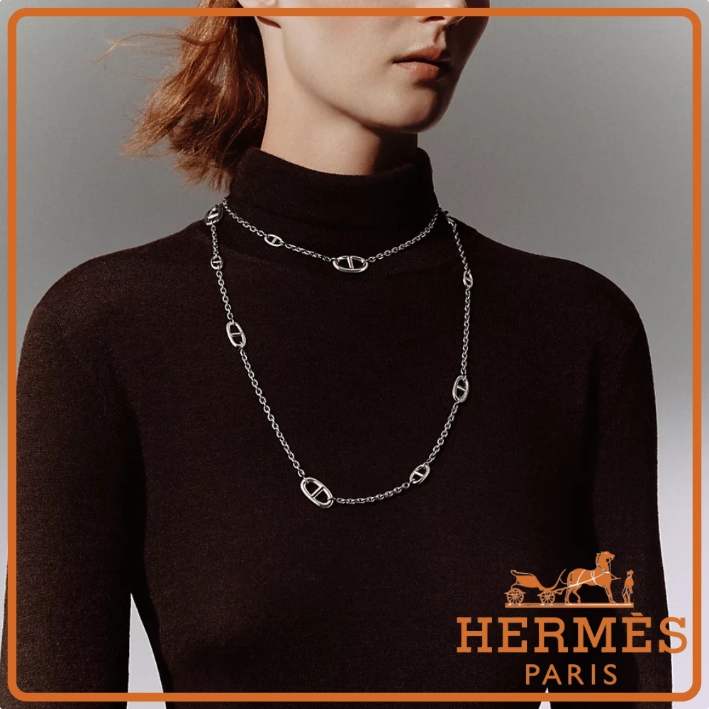 【HERMES】高級感溢れる☆ロングネックレス \"Farandole\" 120cm