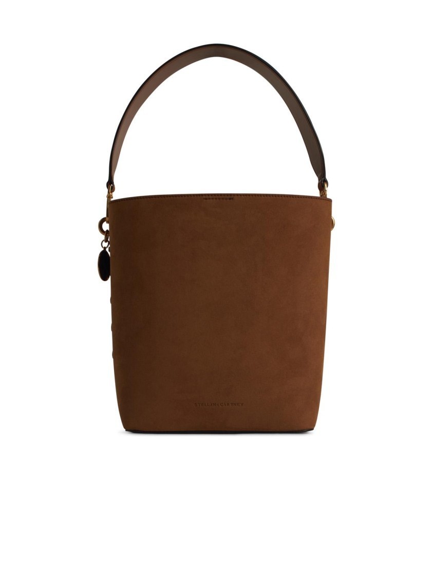 ショルダーバッグ・ポシェット Stella Mccartney Soft' Brown Suede Crossbody Bag