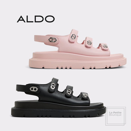 【ALDO】軽量厚底☆Halendar☆フットベッド・ストラップサンダル