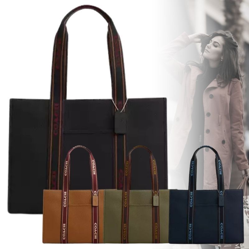 【COACH】キャンバス ラージ スミス トート バッグ A4サイズ可