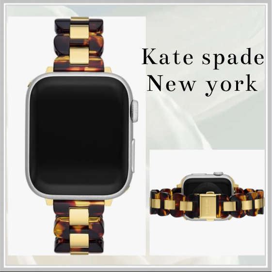 国内発送【ケイトスペード】べっこう色 Apple Watch バンド ★
