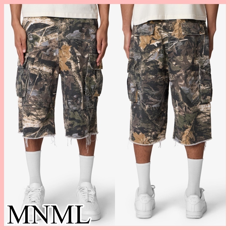 MNML RAW ウルトラバギー デニム ショートパンツ Indigo 送料込 Raw Ultra Baggy Denim Shorts - Rinsed Indigo | mnml | shop now