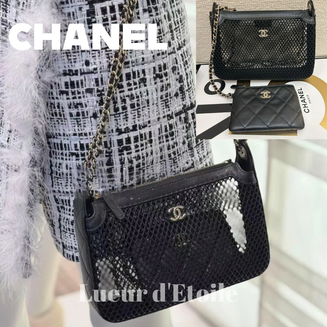 【涼やかメッシュ生地★】CHANEL ショルダーバッグ