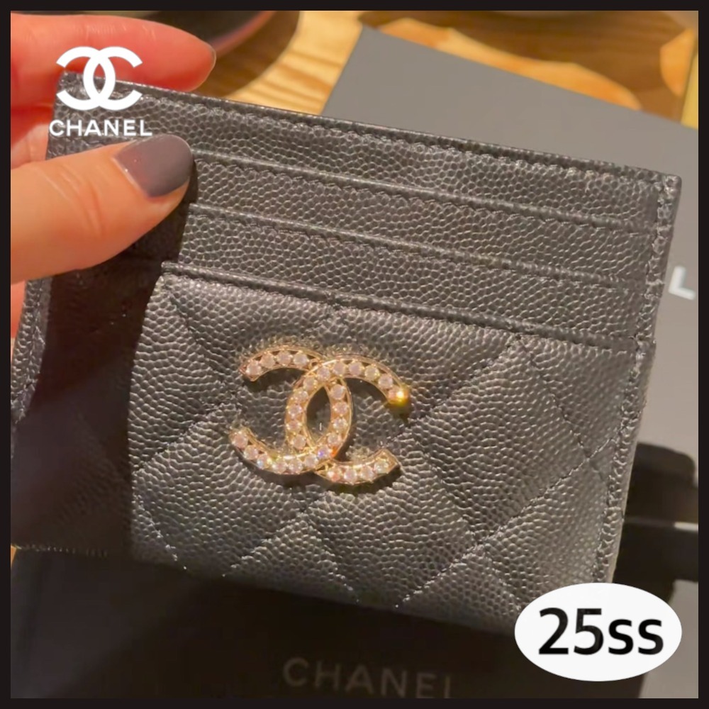 【コレクション限定ロゴ★定番人気】CHANEL 25SS カードケース