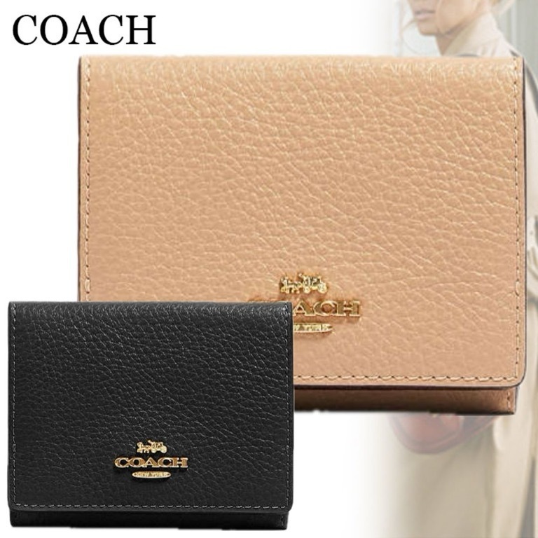 すぐ届く*COACH*オリガミ スモール トライフォールド ウォレット