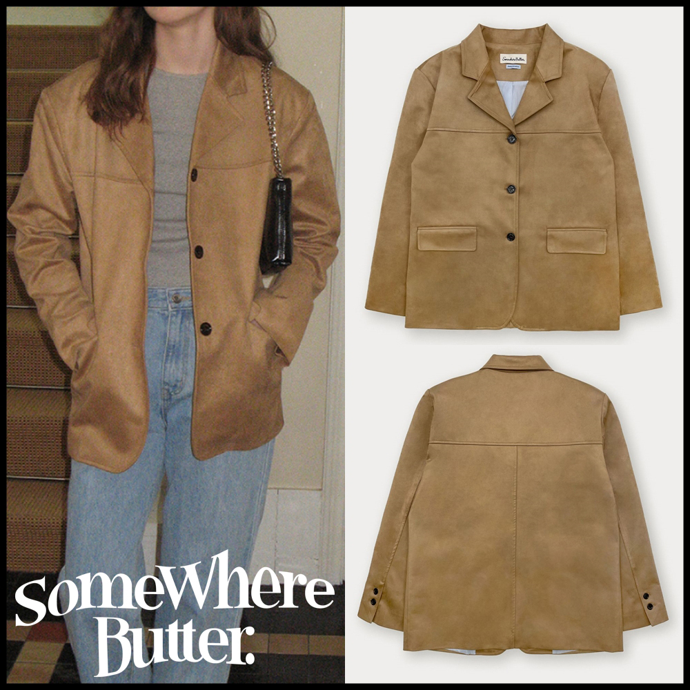 SOMEWHEREBUTTER ■ Carmel Suede Jacket