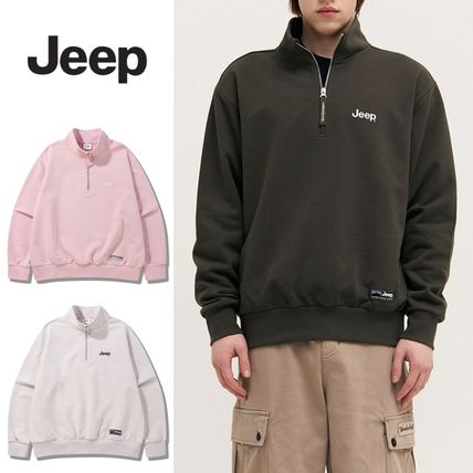 ★JEEP★刺繍ロゴ フードトレーナー Dealivez】ALL刺繍 ZIPパーカー luxury 紐ロゴ BIGフードロゴ