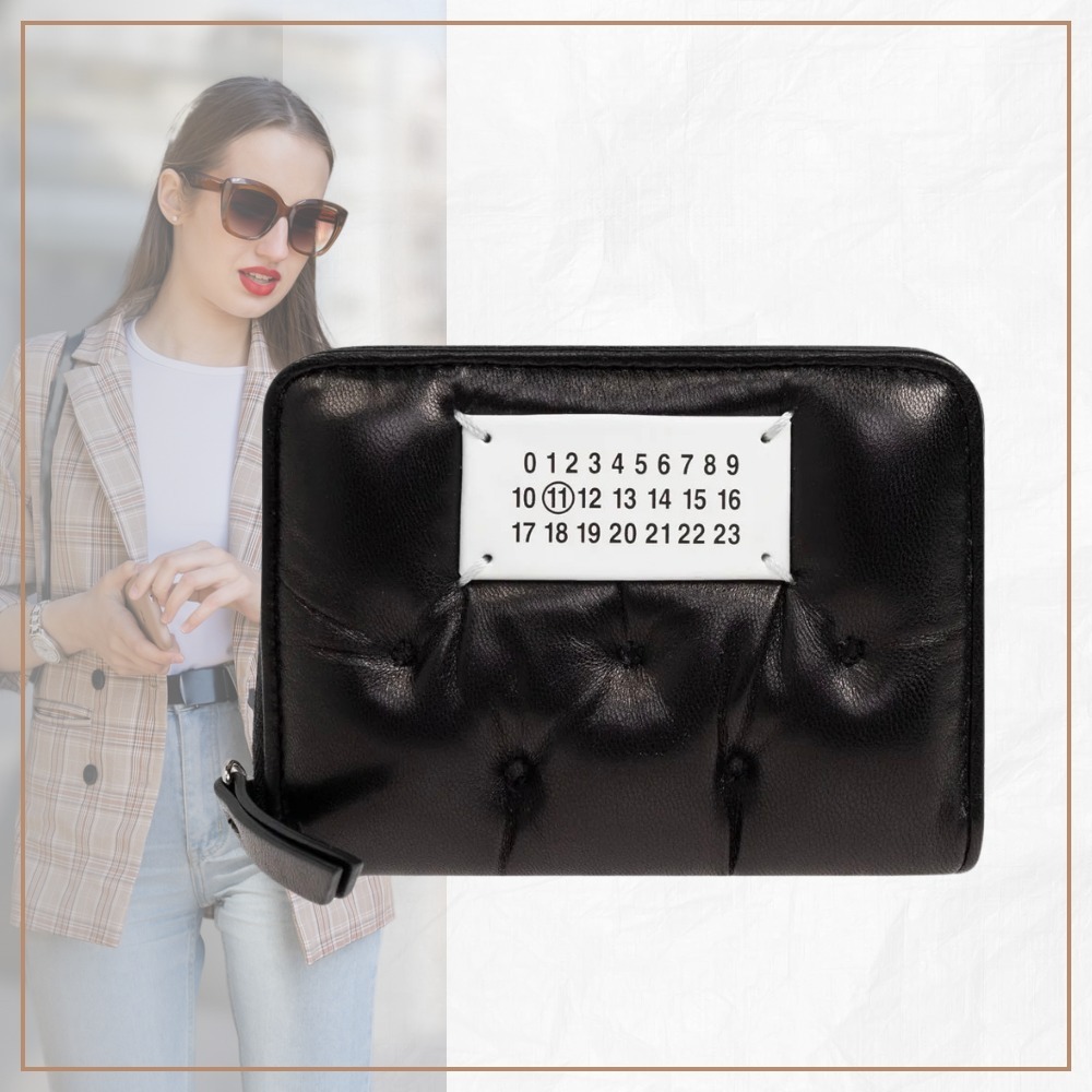 【高品質】Maison Margiela パッド入り ジップ付コインポーチ