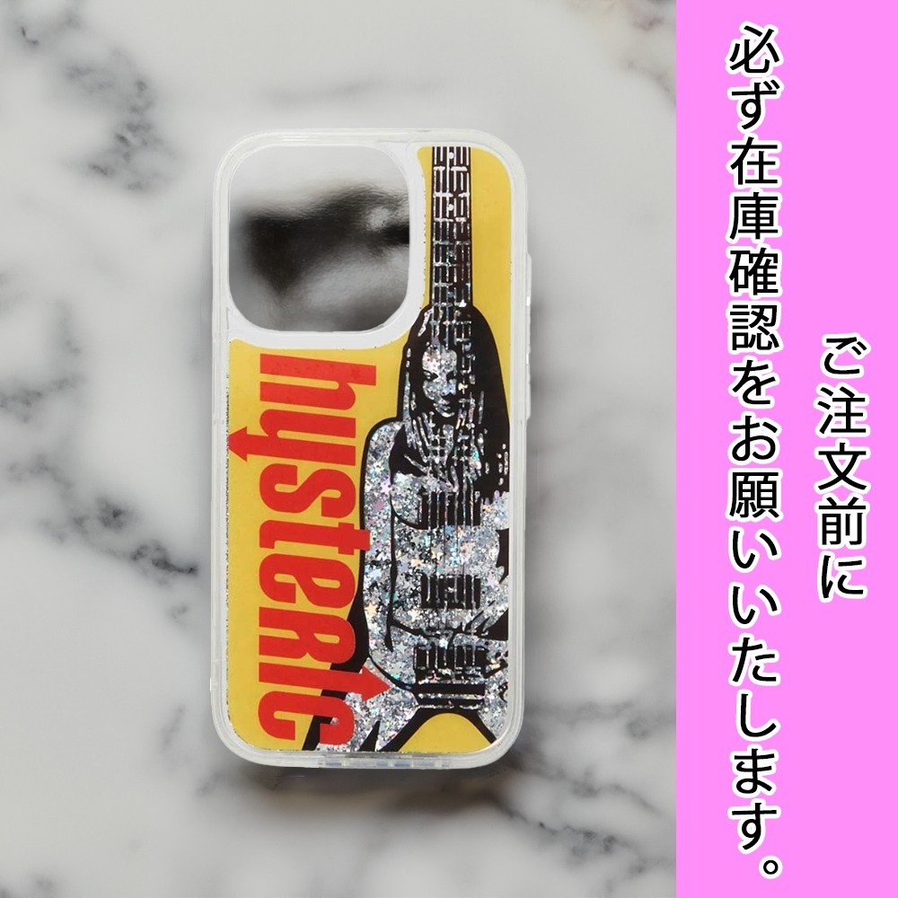 国内配送★HYSTERIC GLAMOUR★GUITAR GIRL ラメiPhoneカバー