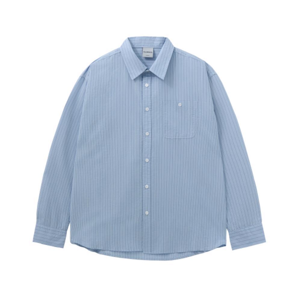 ☆F.ILLUMINATE☆ Double pinstripe shirt blue