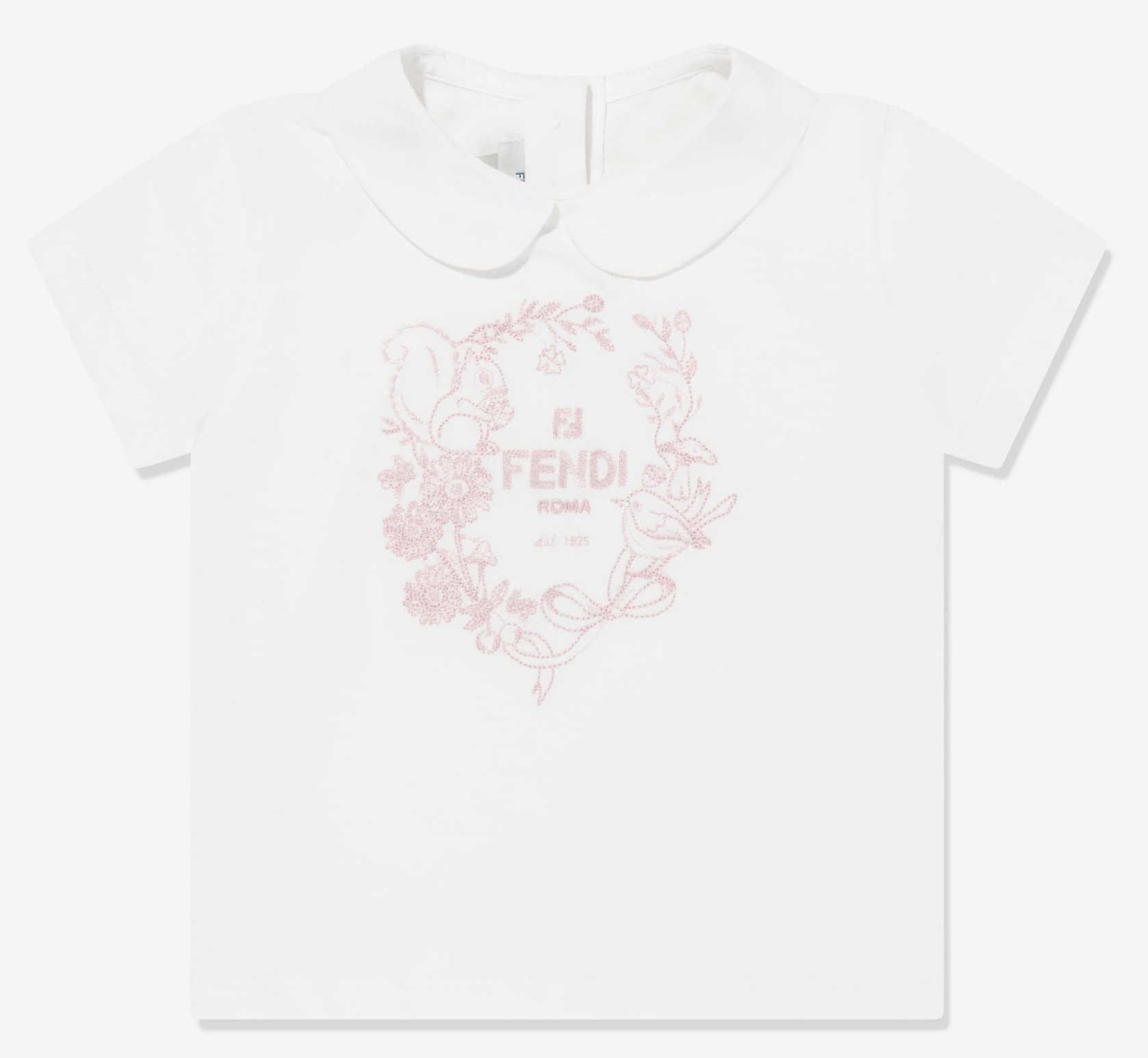 2025SS FENDI Baby エンブロアニマルロゴTシャツ WH (C-24m)