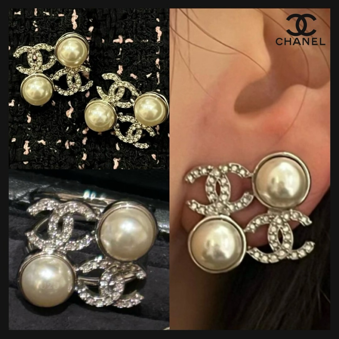 《煌めくカワイイCCロゴ！！》 CHANEL ピアス