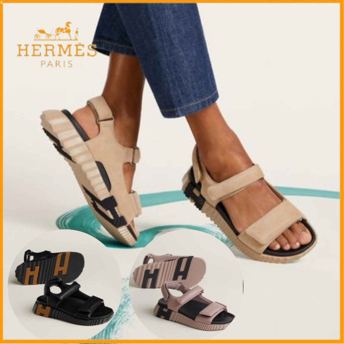 ＊上質＊【HERMES】エルメス Junior ジュニア サンダル Junior sandal | Hermès Mainland China