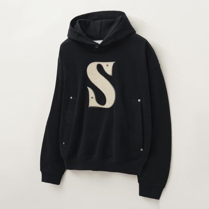 パーカー・フーディ SATUR Rivet Applique Pocket Logo Hood Sage Green 210.jpg